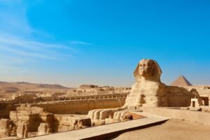 Best time to visit Egypt - Great Sphinx of Giza under clear skies, Egypt