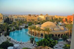 Egypt travel packages - luxury resort pool at Makadi Bay, Hurghada, Egypt